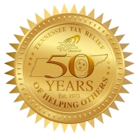 Tax Relief 50th Anniversary Logo