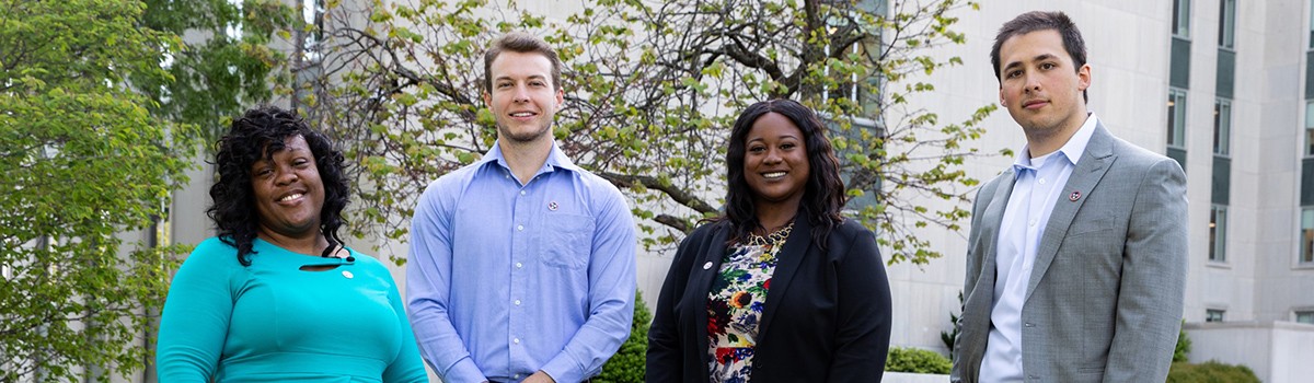 Comptroller new hires outside Cordell Hull Building. 