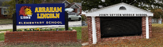 Photo of school signs