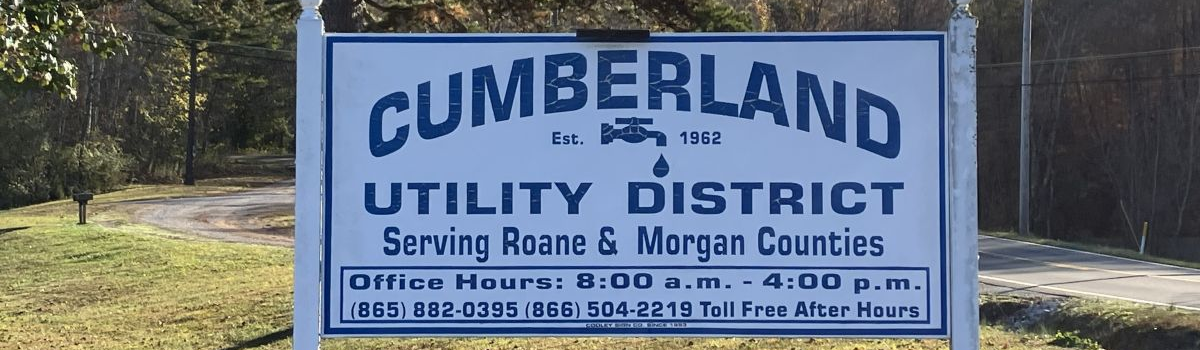 Image of Cumberland Utility District's outdoor sign