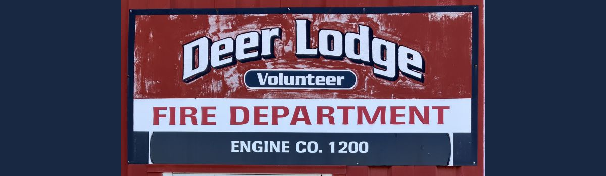 Image of Deer Lodge Volunteer Fire Department Sign