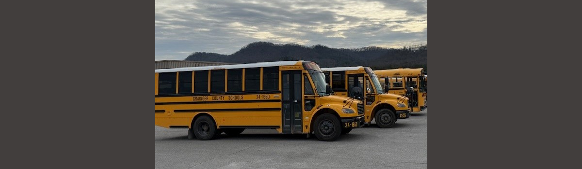 Image of school buses for Grainger County School District