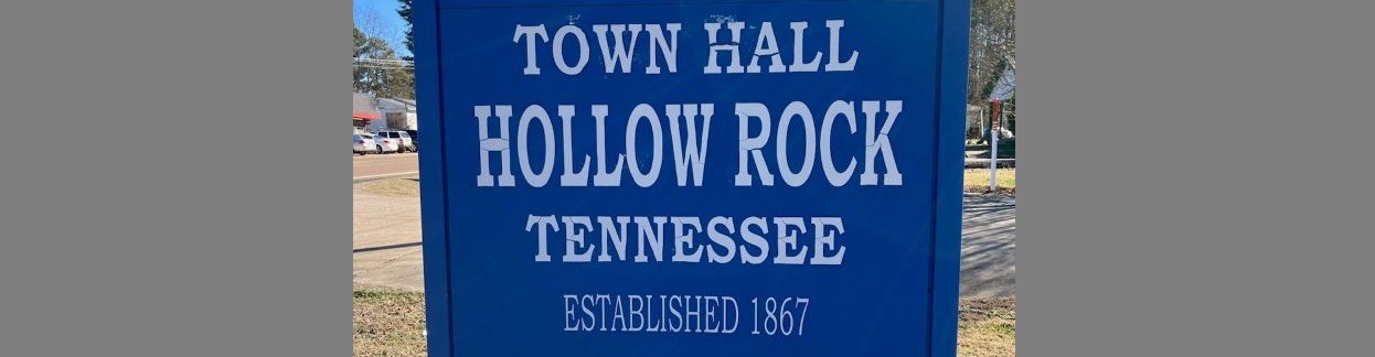 Image of Sign for Hollow Rock Town Hall 