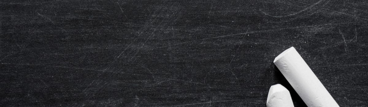 Chalkboard with chalk