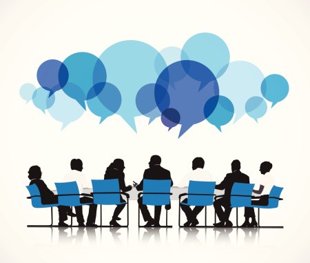 496158107 Vector of Group of People Discussing