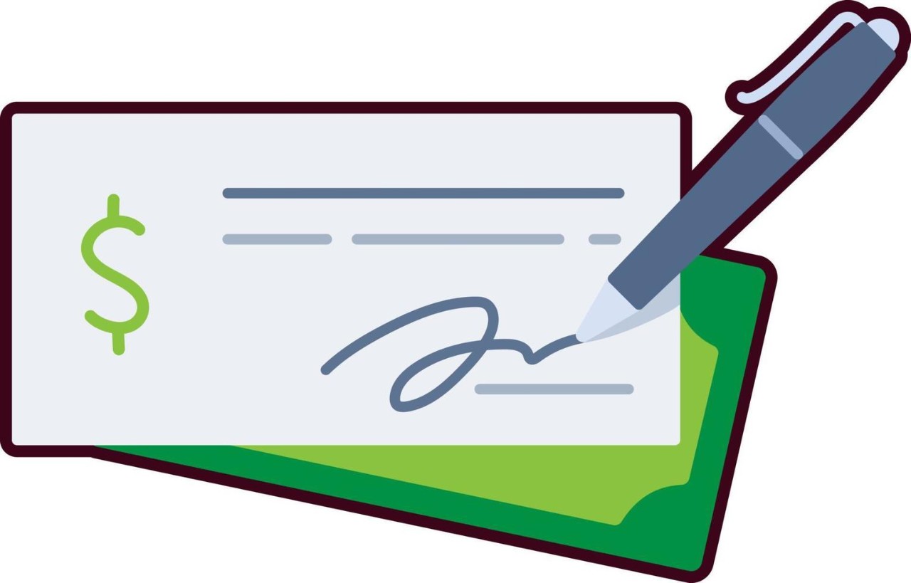 image of a bank check