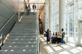 Staircase in an Open-Air Academic Building